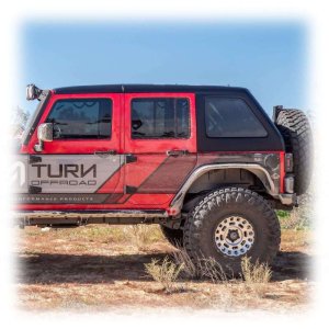Jeep Wrangler JK Hardtop - TURN Offroad - Fastback 4-Piece - White - `07-`18
